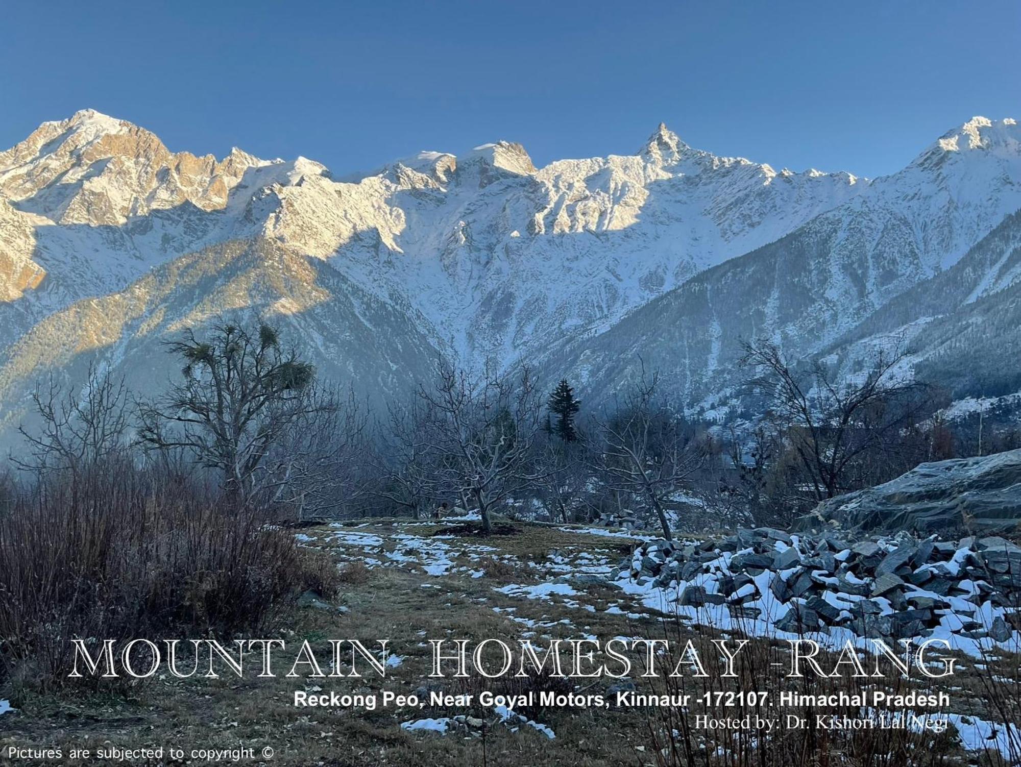 Mountain Home Stay -Rang, At Reckong Peo - Kalpa, Near Goyal Motors, Way To Petrol Pump At Itbp Quarters Екстер'єр фото