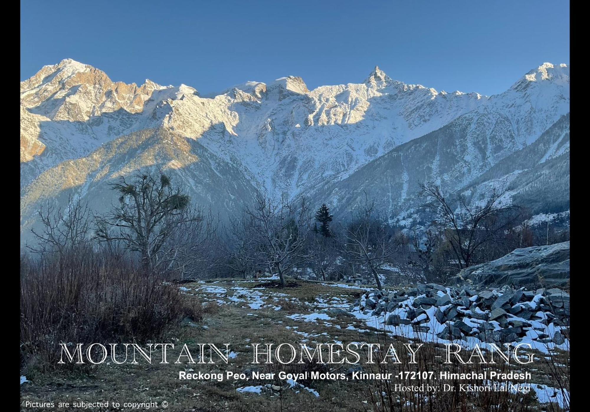 Mountain Home Stay -Rang, At Reckong Peo - Kalpa, Near Goyal Motors, Way To Petrol Pump At Itbp Quarters Екстер'єр фото
